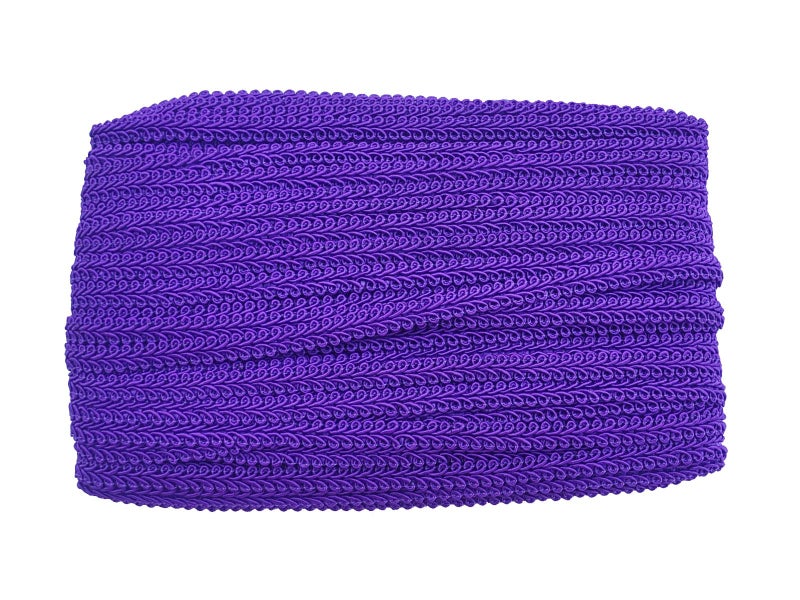 MONIDOOR 3/8 Inch Gimp Braid Trim 50 Yards for Upholstery Costume DIY Crafts (1339 Dark Purple) - Image 1